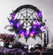 Halloween Decorations Spider Skull Vine Ring Artificial Flower Party Layout Props Pendant