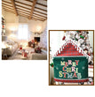 Christmas Decoration English Alphabet Chair Cover