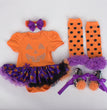 6-12 months baby Halloween foreign trade platform explosion Baby Toddler shoes dress combination set Skull