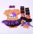 6-12 months baby Halloween foreign trade platform explosion Baby Toddler shoes dress combination set Skull