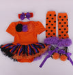 6-12 months baby Halloween foreign trade platform explosion Baby Toddler shoes dress combination set Skull
