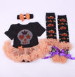 6-12 months baby Halloween foreign trade platform explosion Baby Toddler shoes dress combination set Skull
