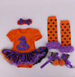 6-12 months baby Halloween foreign trade platform explosion Baby Toddler shoes dress combination set Skull