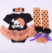 6-12 months baby Halloween foreign trade platform explosion Baby Toddler shoes dress combination set Skull