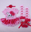 6-12 months baby Halloween foreign trade platform explosion Baby Toddler shoes dress combination set Skull