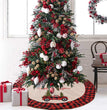 Linen Tree Skirt Car Christmas Tree 120CM Christmas Decoration Tree