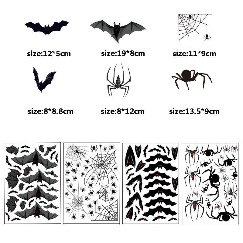 Home Fashion Printing Halloween Static Window Sticker