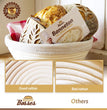 9 Inch Bread Banneton Proofing Basket - Baking Bowl Dough Gifts for Bakers Proving Baskets for Sourdough Bread Scraper Tool Starter Proofing