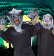 A Wolf mask on a Halloween stage