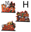 Halloween Wooden Ornaments Horror Atmosphere Arrangement Pumpkin Decoration