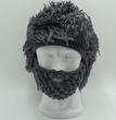 Halloween party spoof knit wool hats handmade beard men and women wig hats