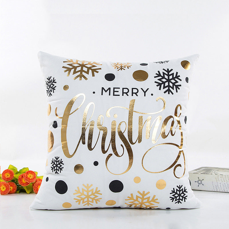Bronzing Christmas pillowcase