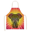 Halloween Skull Printed Cotton And Linen Apron