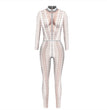 Halloween 3D Skeleton Digital Print Women's Romper