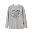 Casual Hoodie T-Shirt Halloween Skull