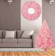 Christmas pink pointed gradient christmas tree