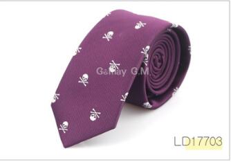 Polyester skull tie Halloween party accessories