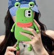 Funny Silicone 3D Frog Phone Case For IPhone 14 13 11 12 Pro Max XS XR X 7 8 Plus SE Cartoon Cute Shockproof Bumper Cover