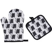 Halloween Pattern Microwave Oven Insulated Gloves