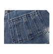 Straight Leg Wide Leg Denim Strap Pants