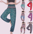 Printed Wide-leg Pants Casual Trousers