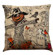 Halloween Cotton Linen Sofa Car Cushion Pillowcase