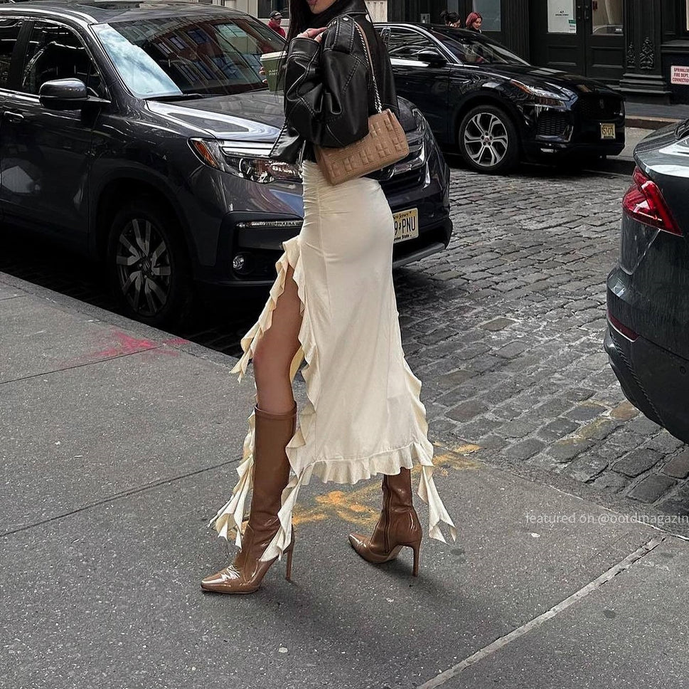 Jellyfish Lace Tight Fashion All-match Girl Sheath Skirt Women