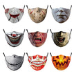 3D Halloween horror style digital printing dustproof protective mask