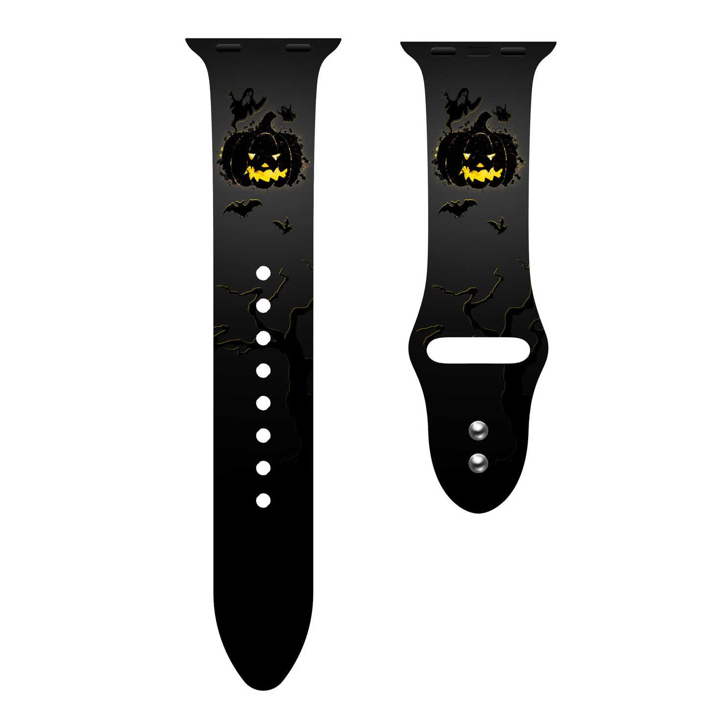 Halloween Series Color Printed Silicone Sports Strap