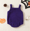 Infant Baby Girl Corduroy Halloween Embroidered Slip Top Triangle Rompers