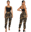 Slim Fit Camouflage Comfortable Leisure Tappered Stretch Overalls