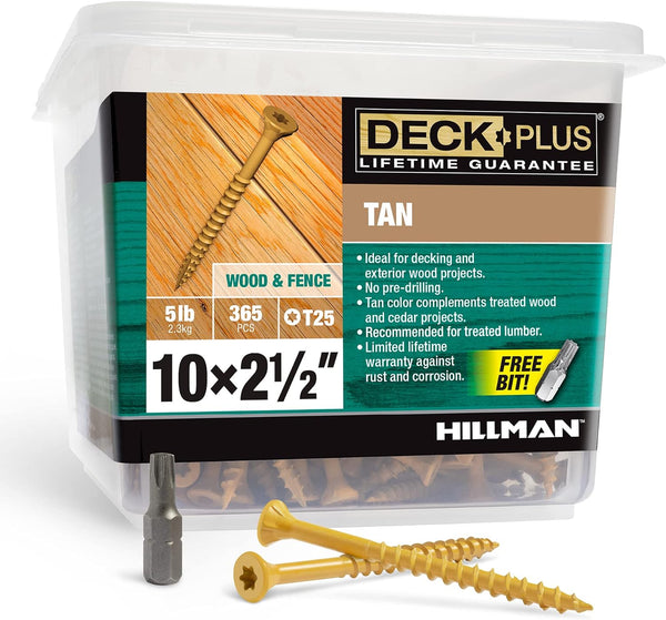 2-1/2" Exterior Wood & Fence Screws, 5 lb