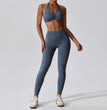 Printed Nude Feel Yoga Suit Floral Quick-drying Running Sports Workout Clothes