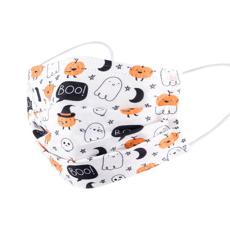 Halloween Print With 3-layer Meltblown Disposable Mask