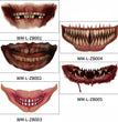 Halloween Mouth Tattoo Stickers
