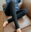 High Waist Stripes Leggings Winter Warm Thick High Stretch Imitation-cashmere Trousers Skinny Fitness Woman Pants