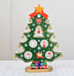 Combination Three-dimensional Pendant Villain Wooden Christmas Tree Ornament