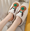 Christmas Shoes Winter Home Slippers Elk Soft Cozy Bedroom Slipper Slip On House Shoes