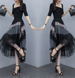 New Women's Summer Adult Lady Like Woman Western Style Youthful-looking Lightly Mature Fashion Tulle Skirt