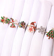 Christmas Elk Wreath Christmas Tree Bells Snowflake Napkin Ring