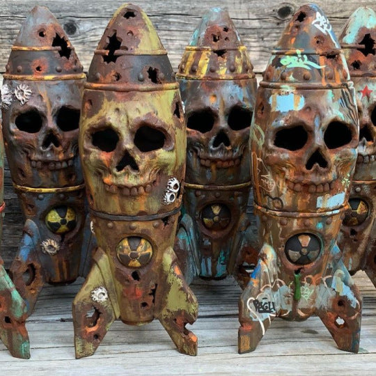 Halloween Bomb Skull Cannonball Resin Crafts