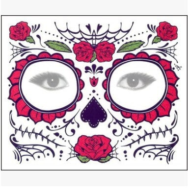 Tattoo Stickers Halloween Face Stickers Waterproof Environmental Protection Stage Props Art Makeup