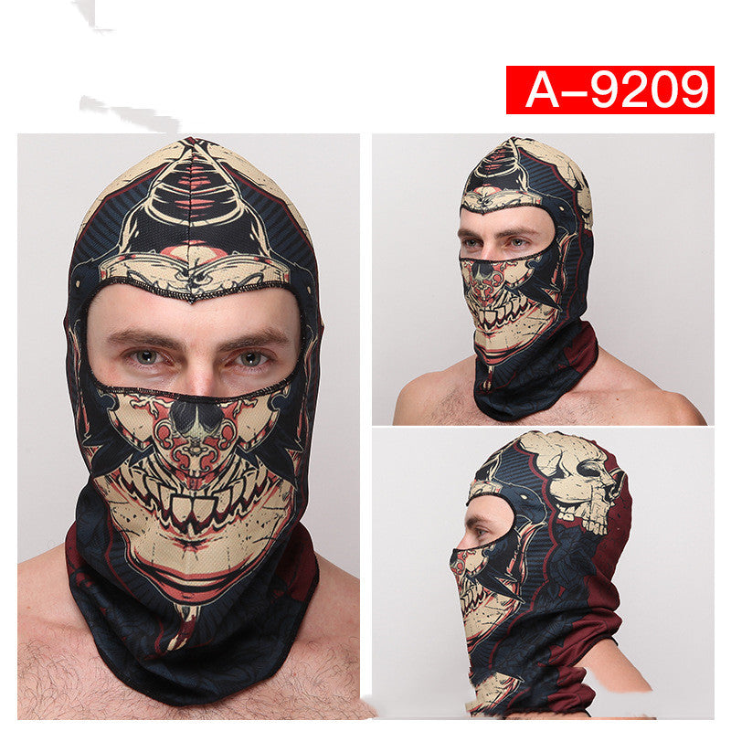 Riding Skating Dust Hood Halloween Skull Mask