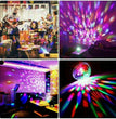 Disco Party Lights Strobe LED DJ Ball Sound Activated Bulb Dance Lamp Decoration