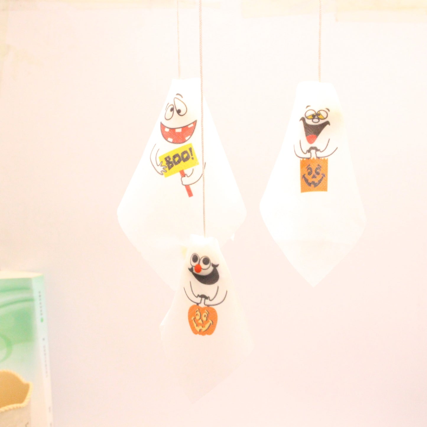 Fabric Mini Halloween Hanging Ghost Party Decoration Can Be Used As Finger Doll Cake Card Pumpkin