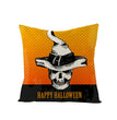 Home Halloween Pumpkin Linen Pillow Cover