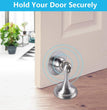 Door Stopper, 4 Pack Magnetic Door Stop, Stainless Steel, Magnetic Door Catch, 3M Double-Sided Adhesive Tape, No Drilling, Screws for Stronger Mount, Hold Your Door Open, 4 Pack for Wide Doors