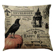 Halloween Cotton Linen Sofa Car Cushion Pillowcase
