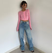 Women's Retro High Waist Loose Wide Legs Jeans