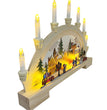 Wooden Christmas LED Bridge Lamp Decorations